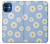 W3681 Daisy Flowers Pattern Hard Case and Leather Flip Case For iPhone 12 mini