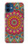 W3694 Hippie Art Pattern Hard Case and Leather Flip Case For iPhone 12 mini