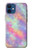 W3706 Pastel Rainbow Galaxy Pink Sky Hard Case and Leather Flip Case For iPhone 12 mini