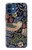 W3791 William Morris Strawberry Thief Fabric Hard Case and Leather Flip Case For iPhone 12 mini