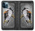 W0855 Eagle Metal Hard Case and Leather Flip Case For iPhone 12 Pro Max