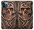 W1675 Skull Blood Tattoo Hard Case and Leather Flip Case For iPhone 12 Pro Max