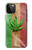 W2109 Marijuana Rasta Flag Hard Case and Leather Flip Case For iPhone 12 Pro Max