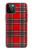 W2374 Tartan Red Pattern Hard Case and Leather Flip Case For iPhone 12 Pro Max