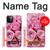 W2943 Pink Rose Hard Case and Leather Flip Case For iPhone 12 Pro Max