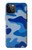 W2958 Army Blue Camo Camouflage Hard Case and Leather Flip Case For iPhone 12 Pro Max