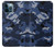 W2959 Navy Blue Camo Camouflage Hard Case and Leather Flip Case For iPhone 12 Pro Max