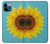 W3039 Vintage Sunflower Blue Hard Case and Leather Flip Case For iPhone 12 Pro Max