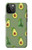 W3285 Avocado Fruit Pattern Hard Case and Leather Flip Case For iPhone 12 Pro Max