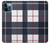 W3452 Plaid Fabric Pattern Hard Case and Leather Flip Case For iPhone 12 Pro Max