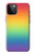 W3698 LGBT Gradient Pride Flag Hard Case and Leather Flip Case For iPhone 12 Pro Max