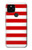 W2364 Red and White Striped Hard Case and Leather Flip Case For Google Pixel 5