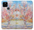 W2450 Van Gogh Peach Tree Blossom Hard Case and Leather Flip Case For Google Pixel 5