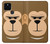 W2721 Cute Grumpy Monkey Cartoon Hard Case and Leather Flip Case For Google Pixel 5