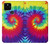 W2884 Tie Dye Swirl Color Hard Case and Leather Flip Case For Google Pixel 5