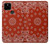 W3355 Bandana Red Pattern Hard Case and Leather Flip Case For Google Pixel 4a 5G