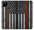 W3472 Firefighter Thin Red Line Flag Hard Case and Leather Flip Case For Google Pixel 4a 5G