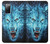 W0752 Blue Fire Grim Wolf Hard Case and Leather Flip Case For Samsung Galaxy S20 FE