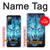 W0752 Blue Fire Grim Wolf Hard Case and Leather Flip Case For Samsung Galaxy S20 FE