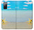 W0911 Relax at the Beach Hard Case and Leather Flip Case For Samsung Galaxy S20 FE