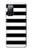 W1596 Black and White Striped Hard Case and Leather Flip Case For Samsung Galaxy S20 FE