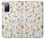 W2354 Pastel Flowers Pattern Hard Case and Leather Flip Case For Samsung Galaxy S20 FE