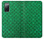 W2704 Green Fish Scale Pattern Graphic Hard Case and Leather Flip Case For Samsung Galaxy S20 FE