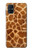 W0422 Giraffe Skin Hard Case and Leather Flip Case For Samsung Galaxy M51