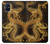 W2804 Chinese Gold Dragon Printed Hard Case and Leather Flip Case For Samsung Galaxy M51