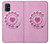 W2847 Pink Retro Rotary Phone Hard Case and Leather Flip Case For Samsung Galaxy M51