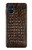 W2850 Brown Skin Alligator Graphic Printed Hard Case and Leather Flip Case For Samsung Galaxy M51