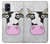 W3257 Cow Cartoon Hard Case and Leather Flip Case For Samsung Galaxy M51