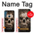 W0552 Skull Hard Case and Leather Flip Case For Motorola One Fusion+