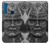 W1827 Japan Samurai Helmet Hard Case and Leather Flip Case For Motorola One Fusion+