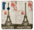 W2108 Eiffel Tower Paris Postcard Hard Case and Leather Flip Case For Motorola One Fusion+