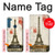 W2108 Eiffel Tower Paris Postcard Hard Case and Leather Flip Case For Motorola One Fusion+