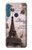 W2211 Paris Postcard Eiffel Tower Hard Case and Leather Flip Case For Motorola One Fusion+