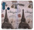 W2211 Paris Postcard Eiffel Tower Hard Case and Leather Flip Case For Motorola One Fusion+