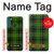 W2373 Tartan Green Pattern Hard Case and Leather Flip Case For Motorola One Fusion+