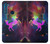 W2486 Rainbow Unicorn Nebula Space Hard Case and Leather Flip Case For Motorola One Fusion+