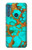 W2688 Aqua Copper Turquoise Gemstone Graphic Hard Case and Leather Flip Case For Motorola One Fusion+