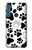 W2904 Dog Paw Prints Hard Case and Leather Flip Case For Motorola One Fusion+