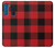 W2931 Red Buffalo Check Pattern Hard Case and Leather Flip Case For Motorola One Fusion+