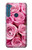 W2943 Pink Rose Hard Case and Leather Flip Case For Motorola One Fusion+