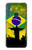 W2981 Brazil Football Soccer Hard Case and Leather Flip Case For Motorola One Fusion+