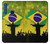 W2981 Brazil Football Soccer Hard Case and Leather Flip Case For Motorola One Fusion+