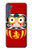 W3045 Japan Good Luck Daruma Doll Hard Case and Leather Flip Case For Motorola One Fusion+