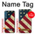 W3295 US National Flag Hard Case and Leather Flip Case For Motorola One Fusion+