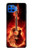 W0415 Fire Guitar Burn Hard Case and Leather Flip Case For Motorola Moto G 5G Plus