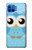 W3029 Cute Blue Owl Hard Case and Leather Flip Case For Motorola Moto G 5G Plus